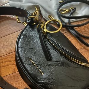 Charles & Keith half moon crossbody